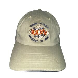 Logo Athletic Tampa Florida Super Bowl XXXV January 28 2001 Strapback Hat Y2K